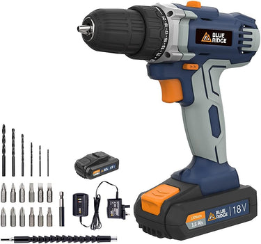 BLUE RIDGE 18V Cordless Drill Driver BR2809 - 5 pack - Reseller Stock